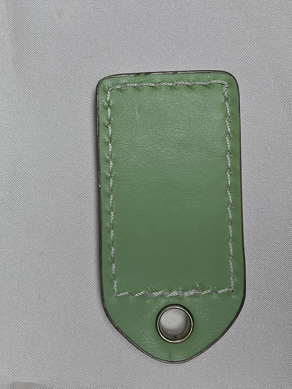 Authentic Coach Leather Hangtag Replacement Purse Charm Fob - Green (Tag Only)